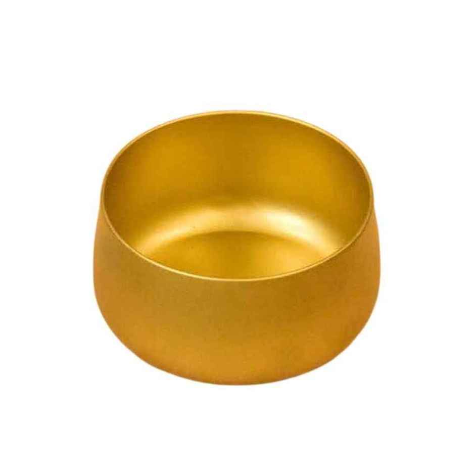 CasaCraft Pepperfry Tanner Gold Iron Planter Pot Round Decorative Rust-Resistant for Indoor Plants