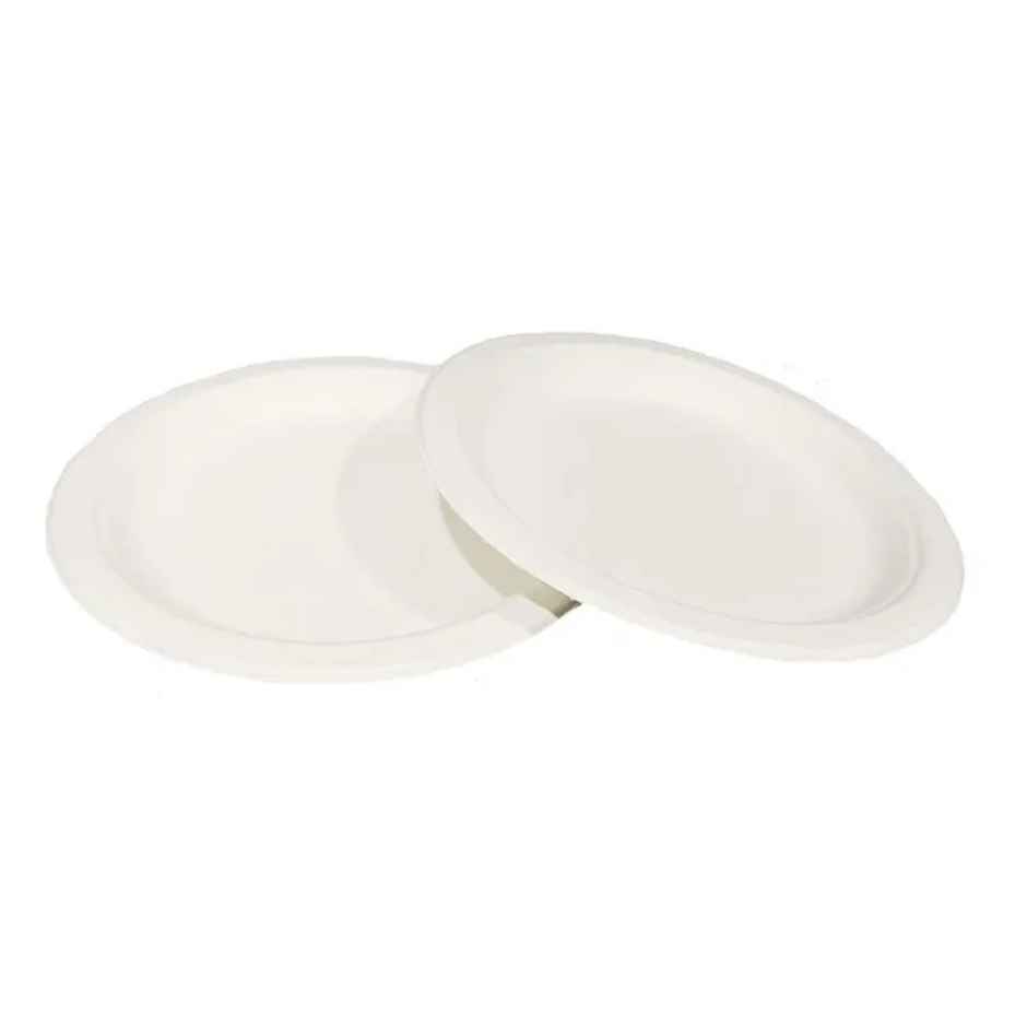 Bio-Degradable Bagasse Round Plate | Tempware