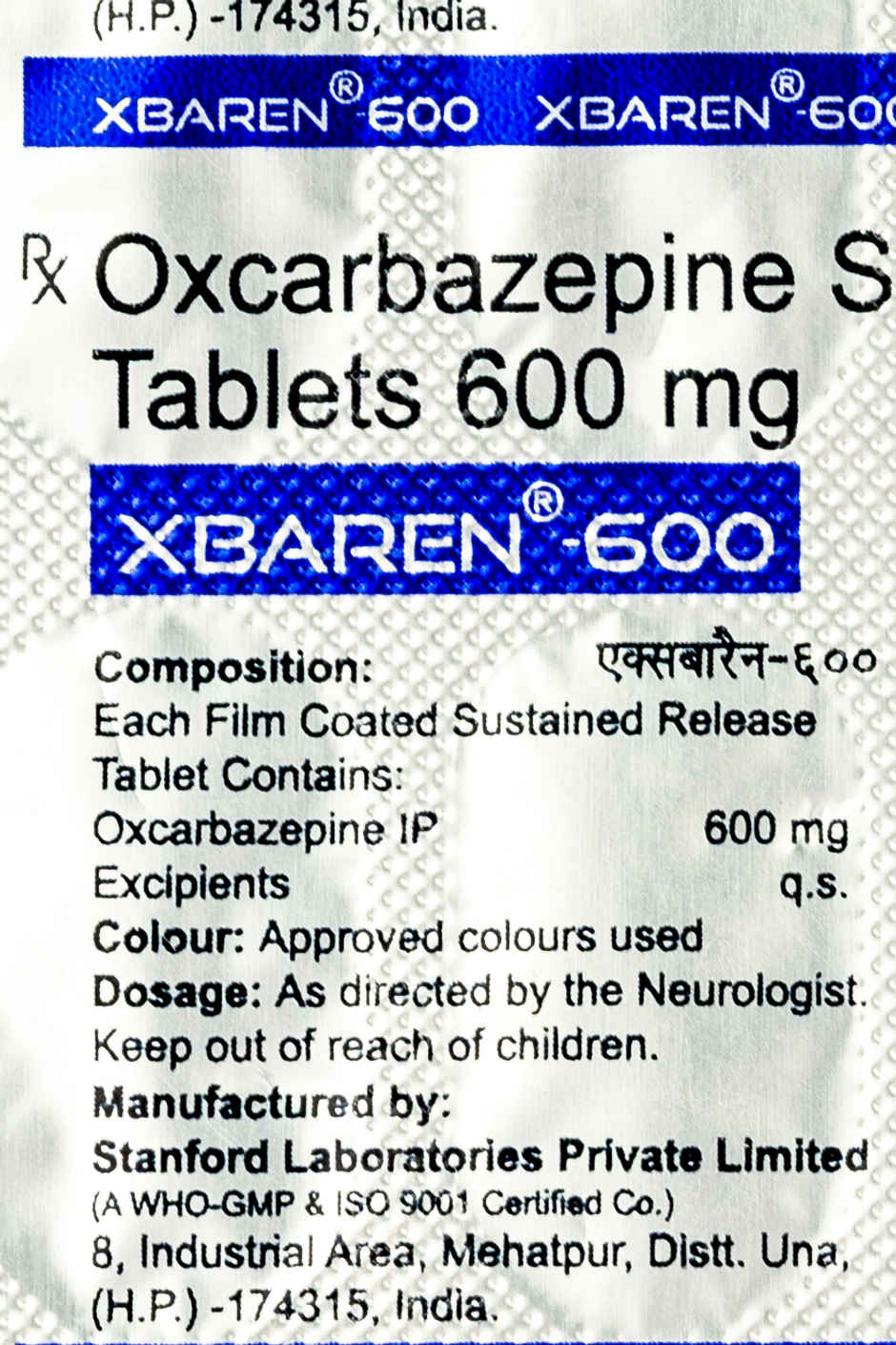 Xbaren-600 Tablet SR