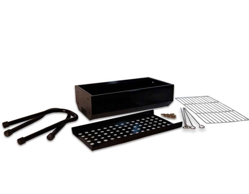 Peng Essentials Hexa BBQ Grill | Ideal for Home and Outdoor Use | Carbon Steel | 5 Skewers | Black