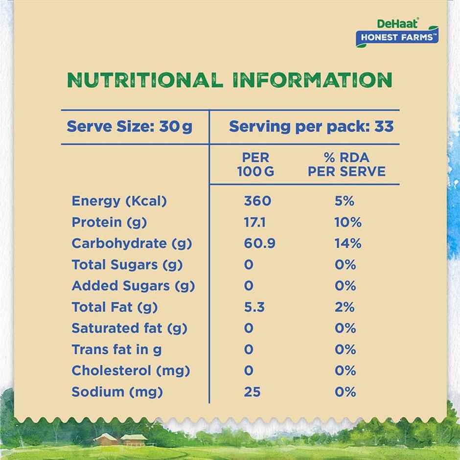 Dehaat Honest Farms Unpolished Kala Chana