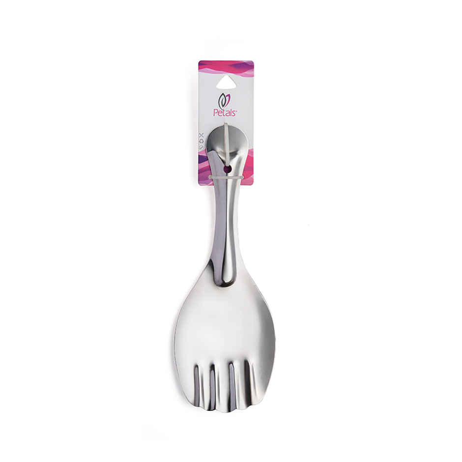 Petals Stainless Steel Cooking/Serving/Spoon Spatula - Rice Server, 22cm