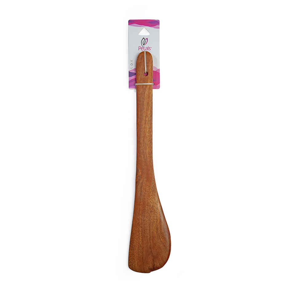 Petals Wooden Spatula One-Sided Nirlep -Dosa Palta/Taveta/Turner/Khurpi | 30 cm