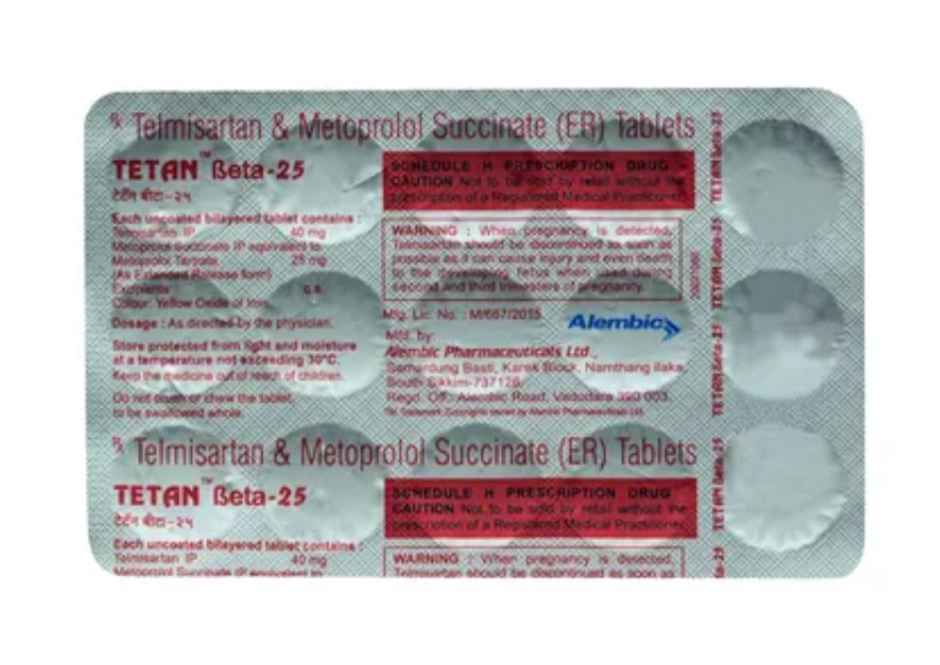 Tetan Beta-25 Tablet ER