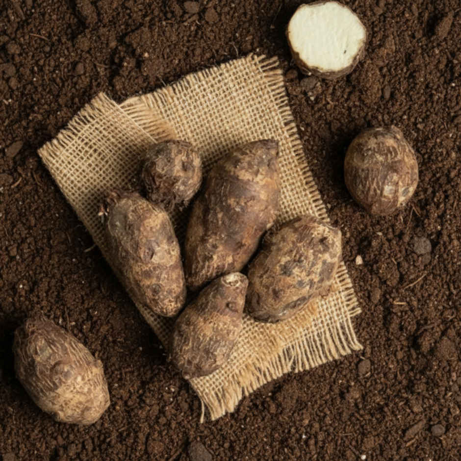 Organically Grown Colocasia (Arbi)