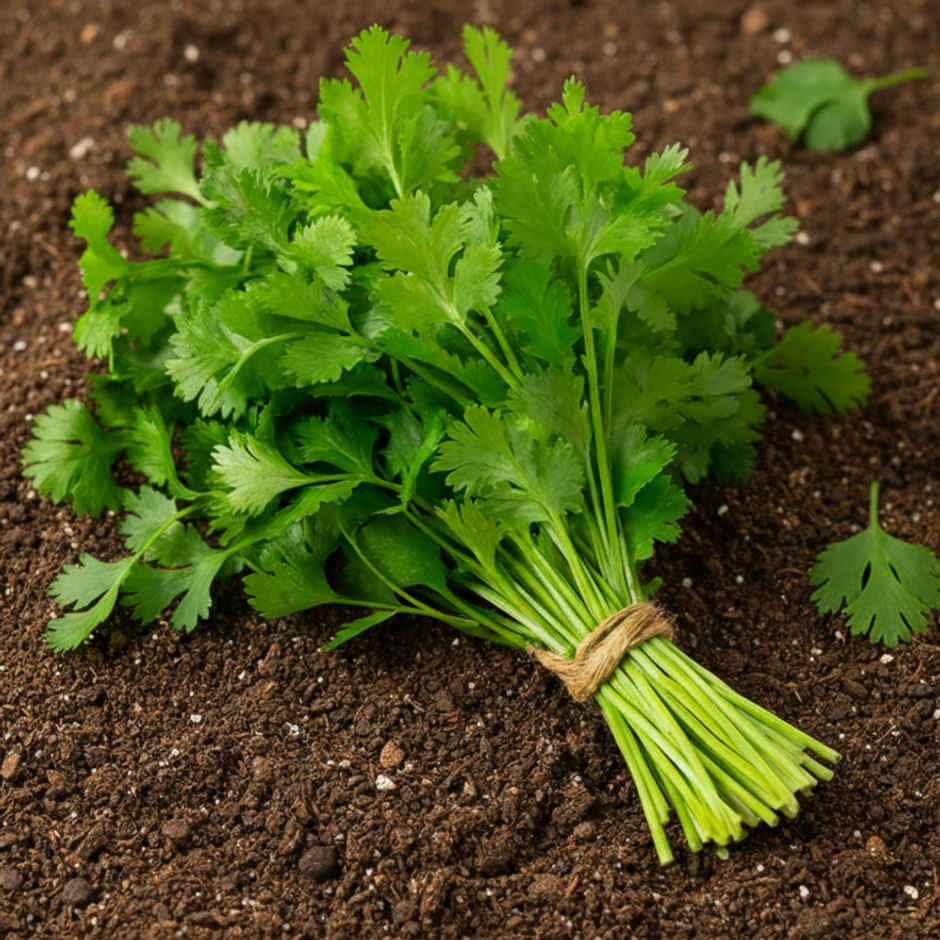 Organically Grown Coriander Leaves