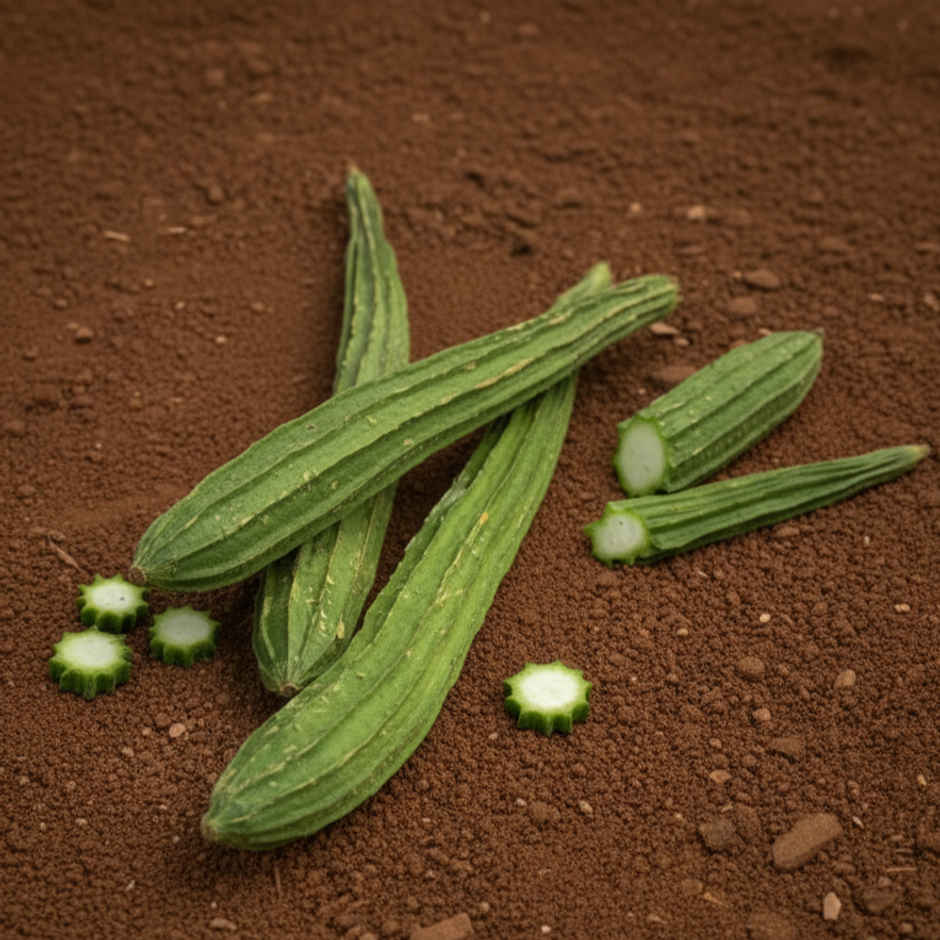 Organically Grown Ridge Gourd