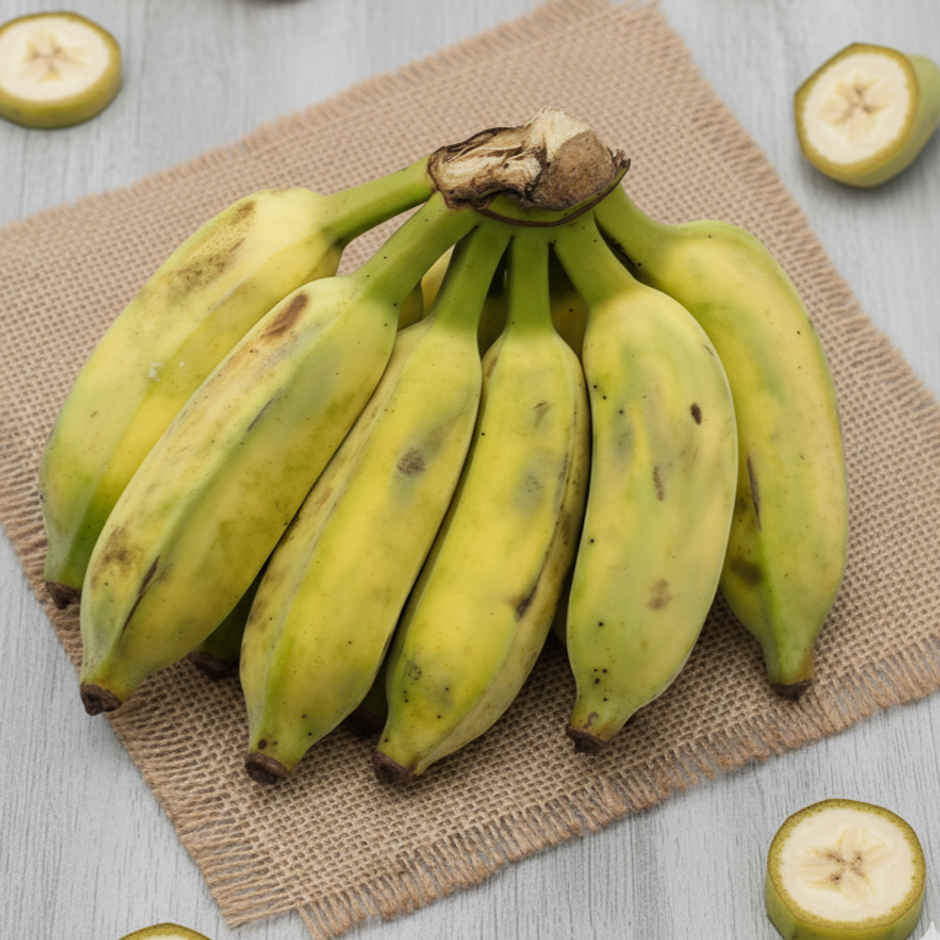 Banana Karpooravalli Semi Ripe