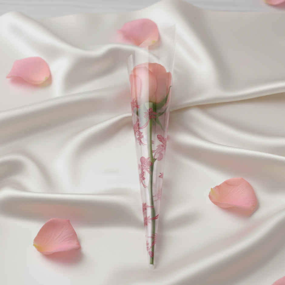Single Pink Rose (1pc) & Strawberry LoveBox (Valentine'S Special) (160g) Combo