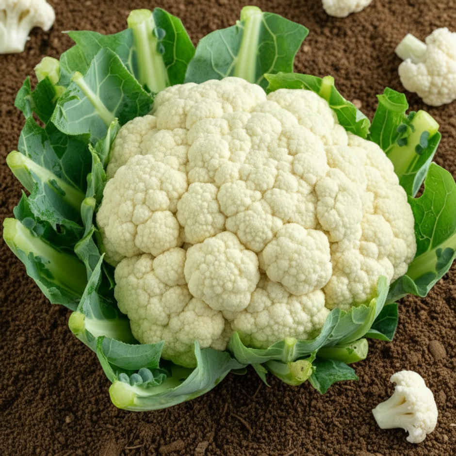 Organically Grown Cauliflower