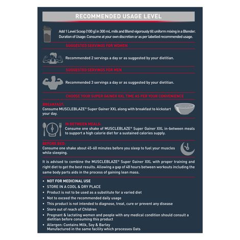 MuscleBlaze Super Gainer XXL High Calorie Gainer For Muscle Mass