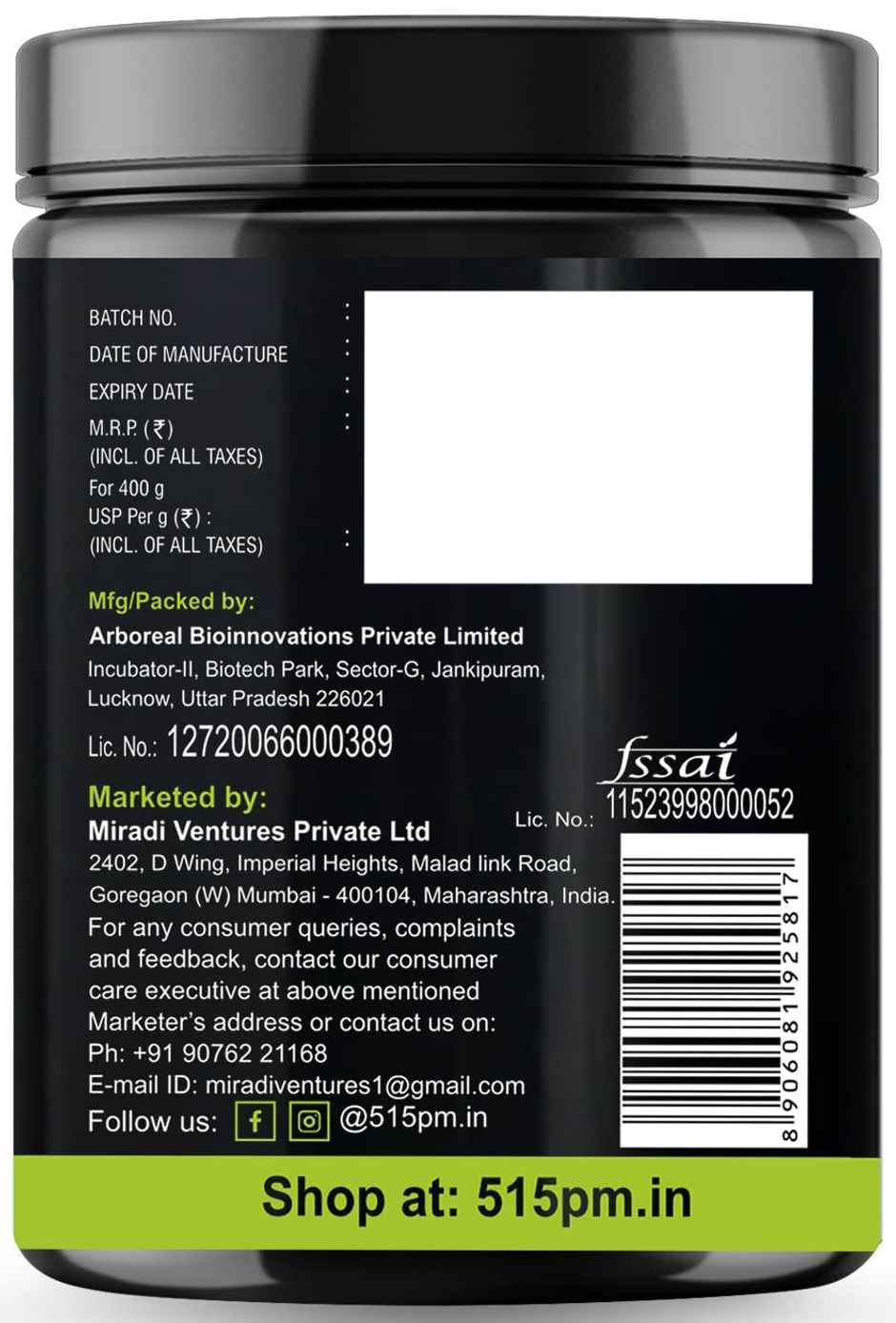 5:15PM Monk Fruit Sweetener Powder with Erythritol | Monk Fruit Sugar Extract For Cooking & Baking