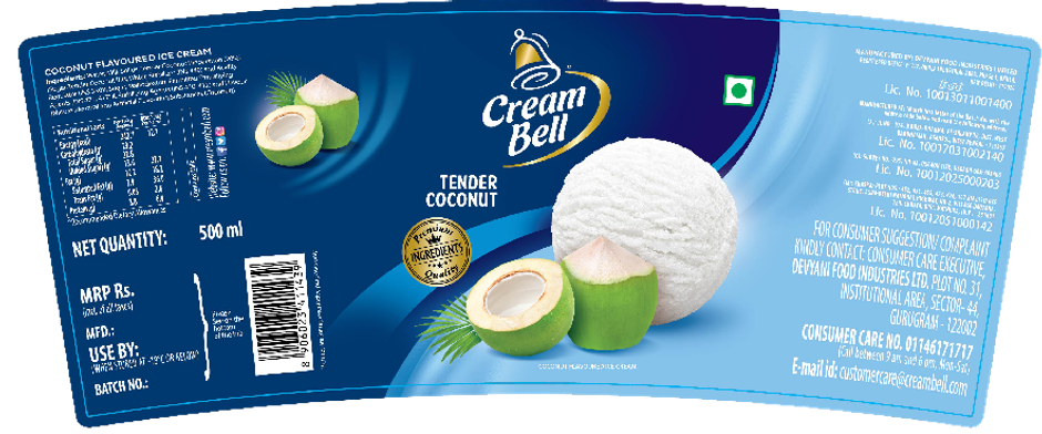 Creambell Tender Coconut Ice Cream Tub