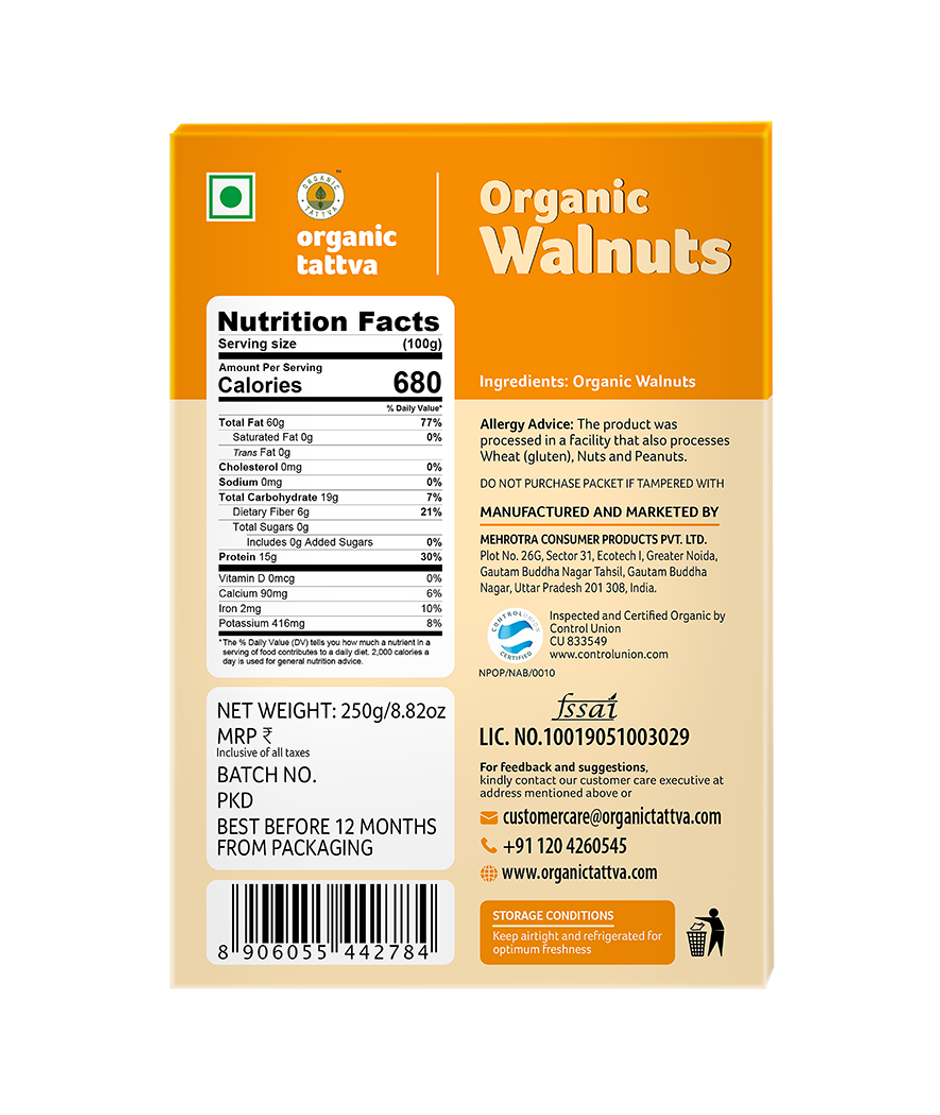 Organic Tattva Organic Walnuts