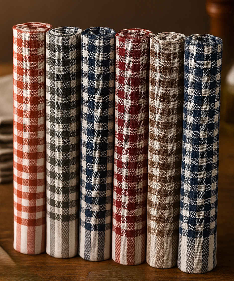 HD Creations Kitchen Check Duster Cloth | 46 x 46 cm