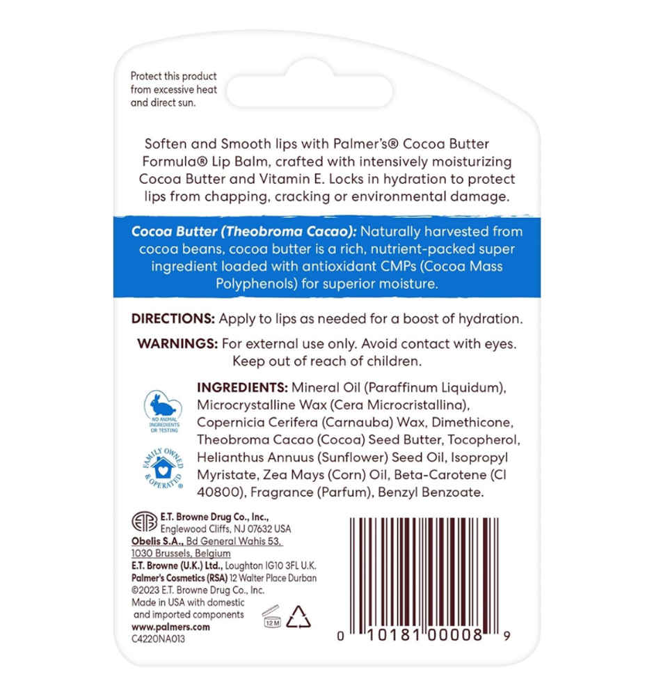 Palmer's Cocoa Butter Formula Moisturising Lip Balm spf 15