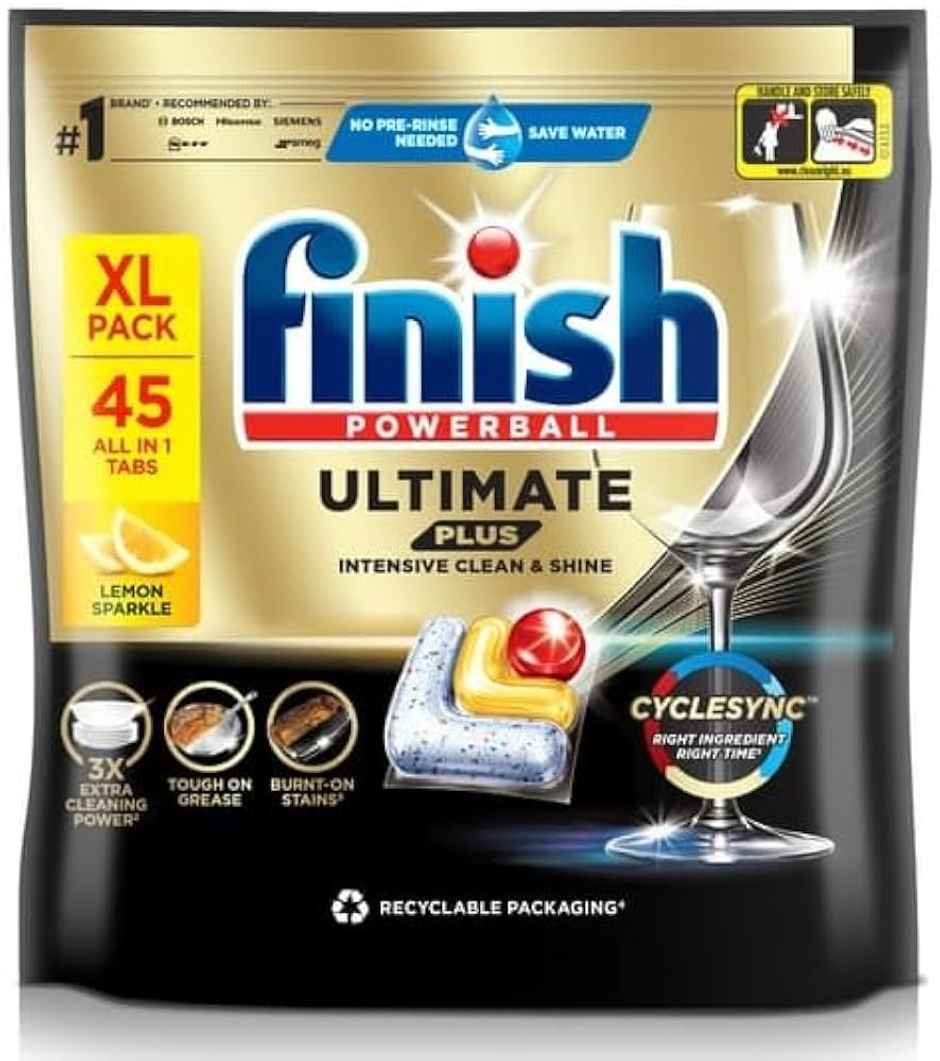 Finish Ultimate Plus Lemon Dishwasher Tablets