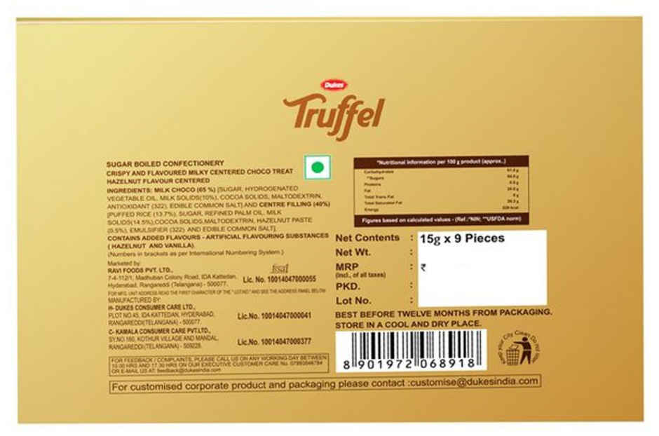 Dukes Truffel Hazelnut Chocolate