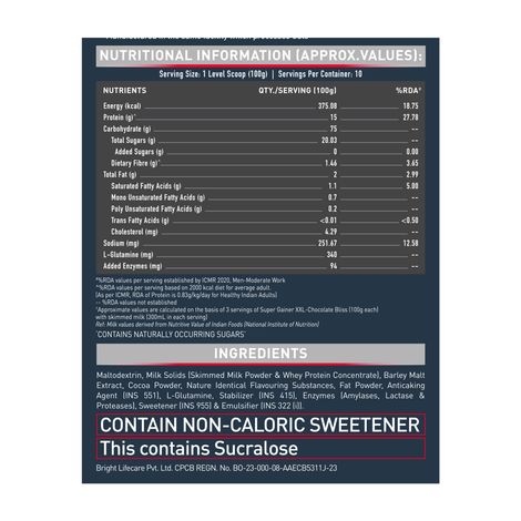 MuscleBlaze Super Gainer XXL High Calorie Gainer For Muscle Mass