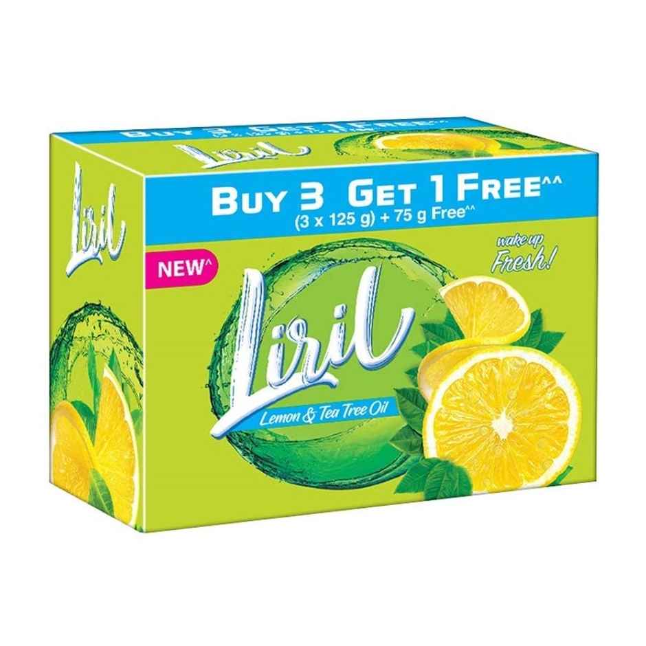 Liril Lime & Tea Tree Oil Soap (Pack Of 4)