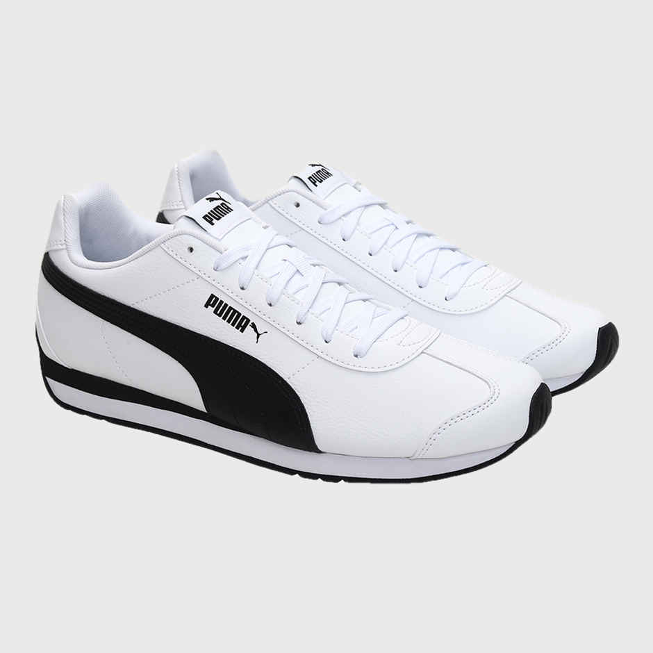 Puma Unisex Turin 3 Sneakers White and Black Uk/Ind - 6