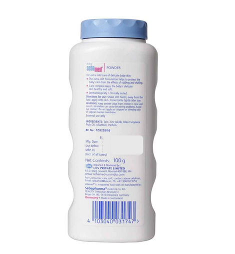 Baby Sebamed Powder | Olive Oil, Allantoin | Keeps newborn's skin fresh | Absorbs Sweat