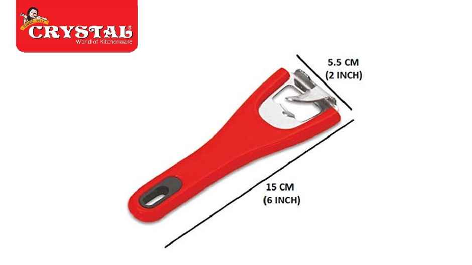 Crystal Stainless Steel Bottle Cum Can Opener, Multicolour