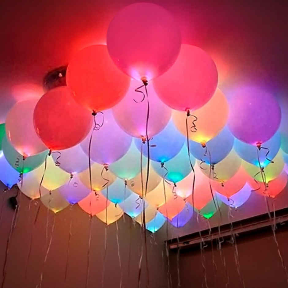 LED Party Balloons | Birthday Decoration | Party Needs | Multicolor | Propcon