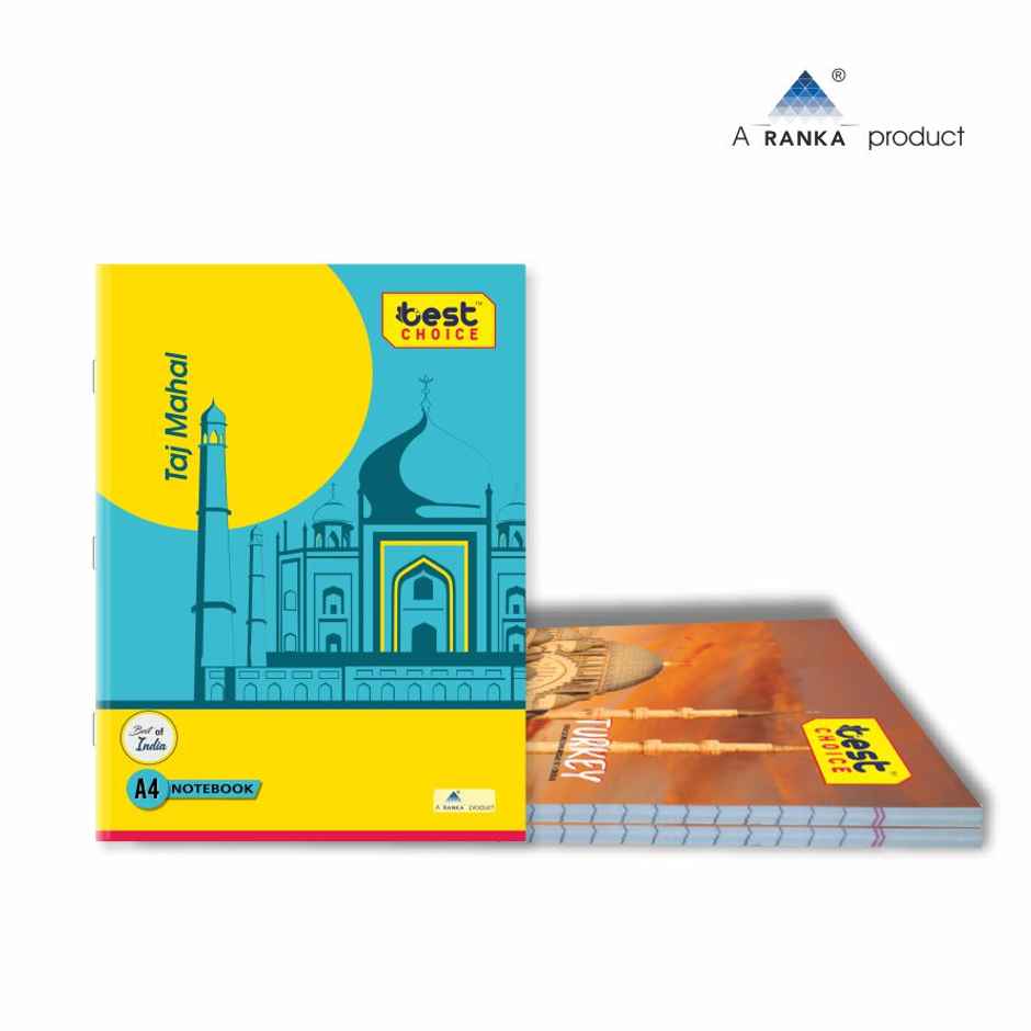 A4 Single Line Notebooks | Pack of 2 | 120 Pages | Assorted Prints