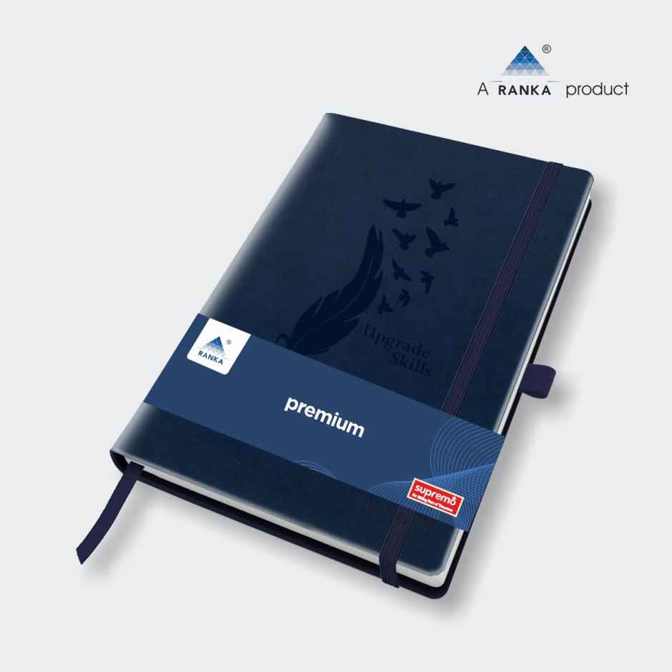 A5 Pu Diary Elastic Band And Pen Holder-192 Pages (Colour May Vary)