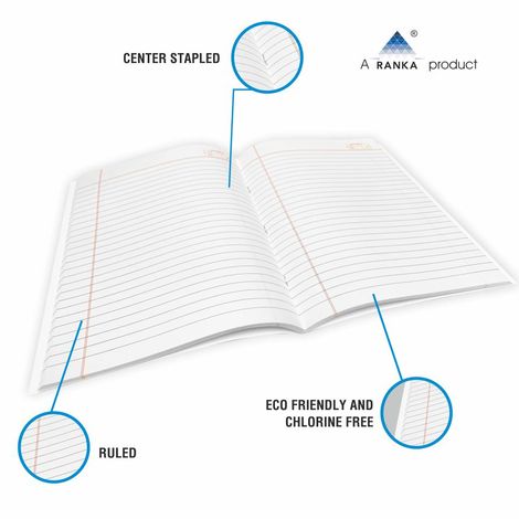 Single Line Longbook-120 Pages- Pack of 3 (Assorted Prints)