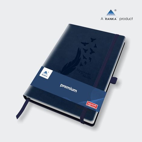 A5 Pu Diary Elastic Band And Pen Holder-192 Pages (Colour May Vary)