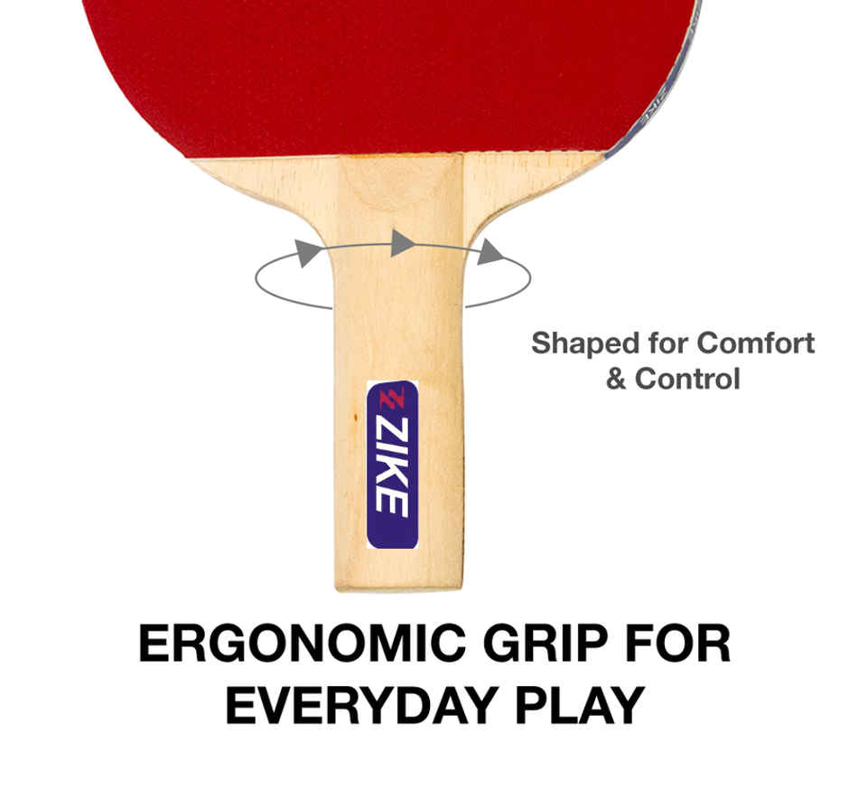 Zike 1 Star Table Tennis Set (2 Racquets & 3 Balls) assorted