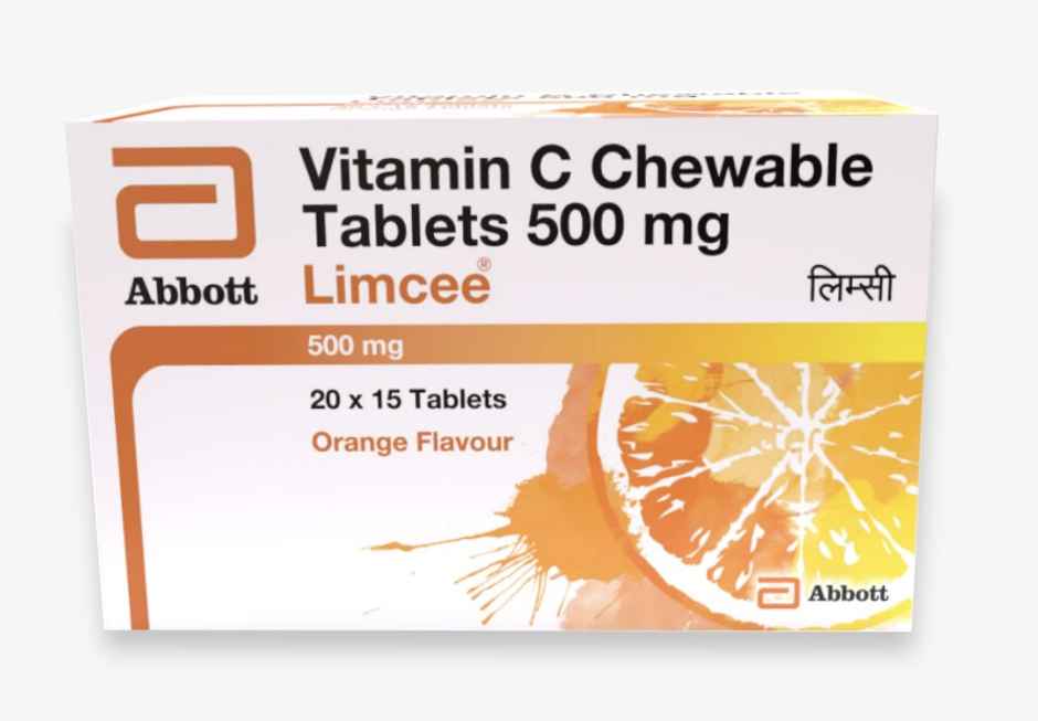 Limcee 500mg Orange Flavour Chewable Tablet Combo 