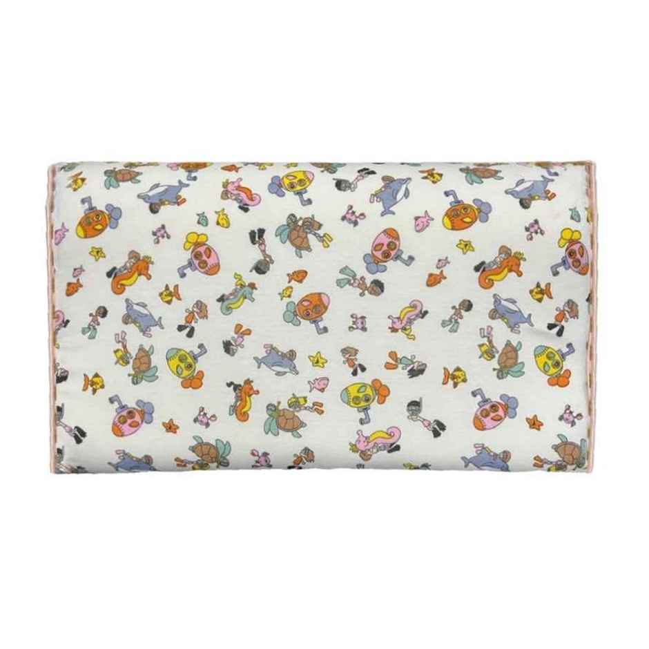 BAY6 Memory Foam Pillow For Kids - Printed Rectangle, Fun Design | 50 X 30 cm