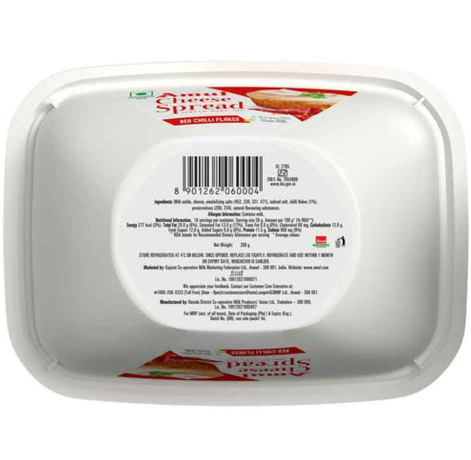 Amul Cheese Spread - Red Chilli Flakes
