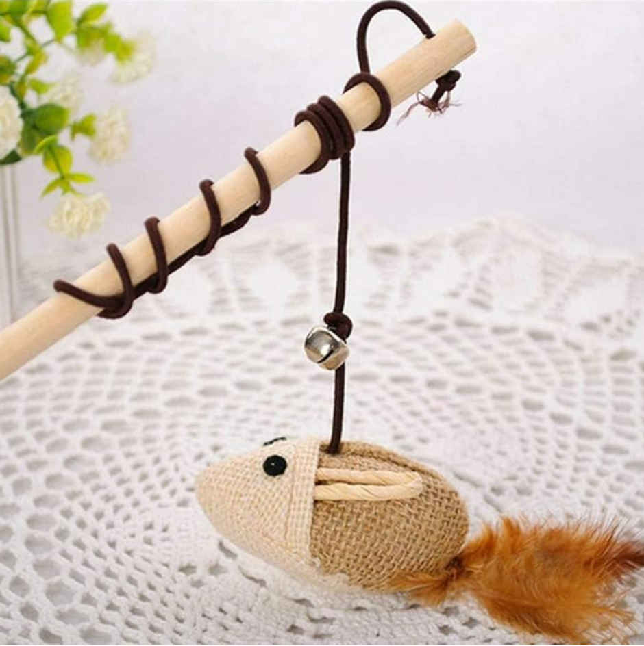 Bearhugs Cat Teaser Wand Pet Toy With Mouse