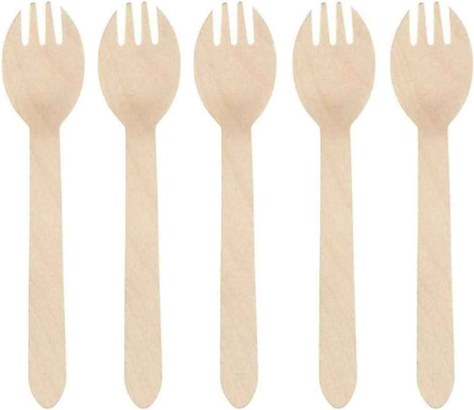 Tempware Wooden Spork 160Mm Pack Of 30