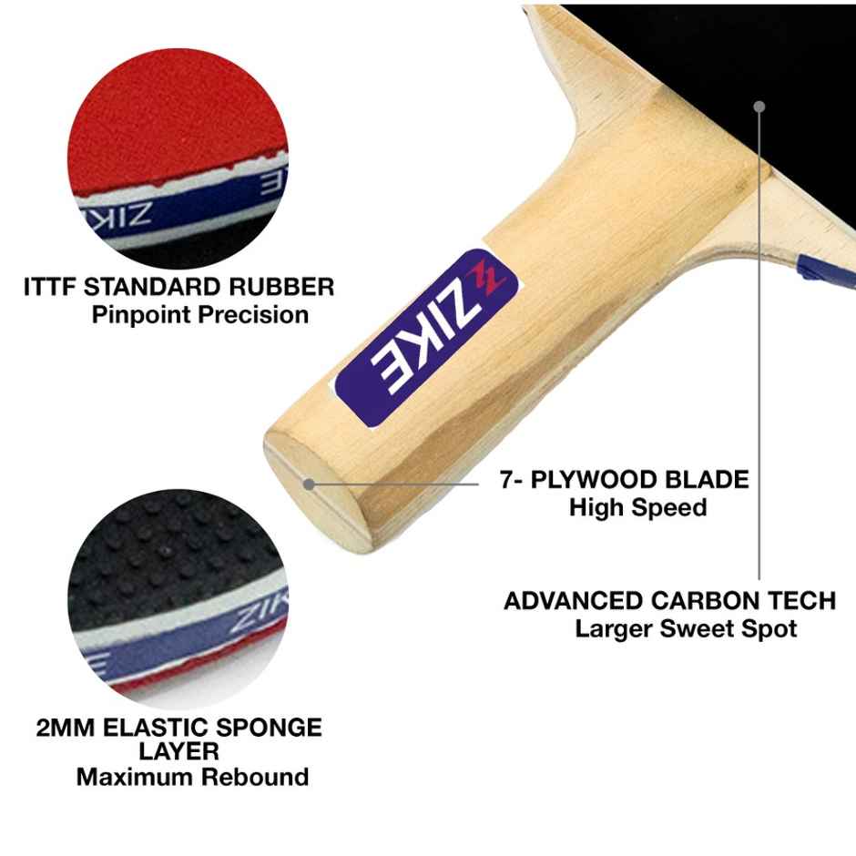 Zike 1 Star Table Tennis Racket - PO1