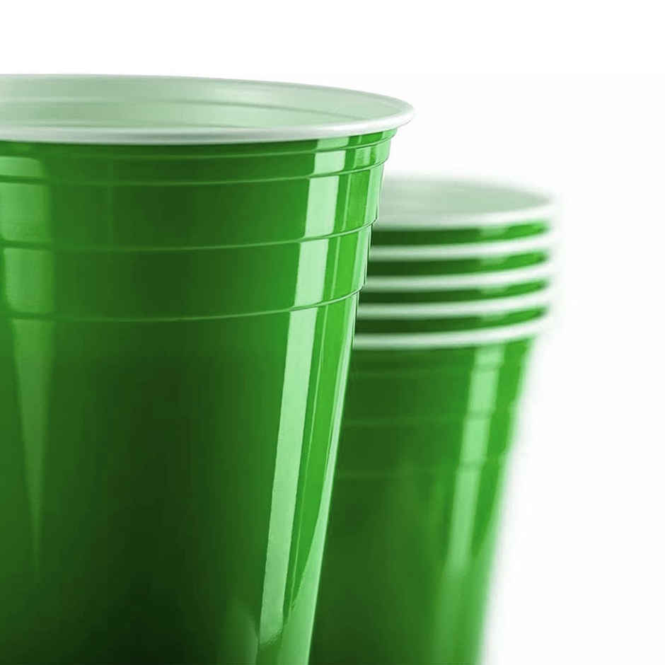 Beer Pong Party Drinking Glasses | Green | Ezee