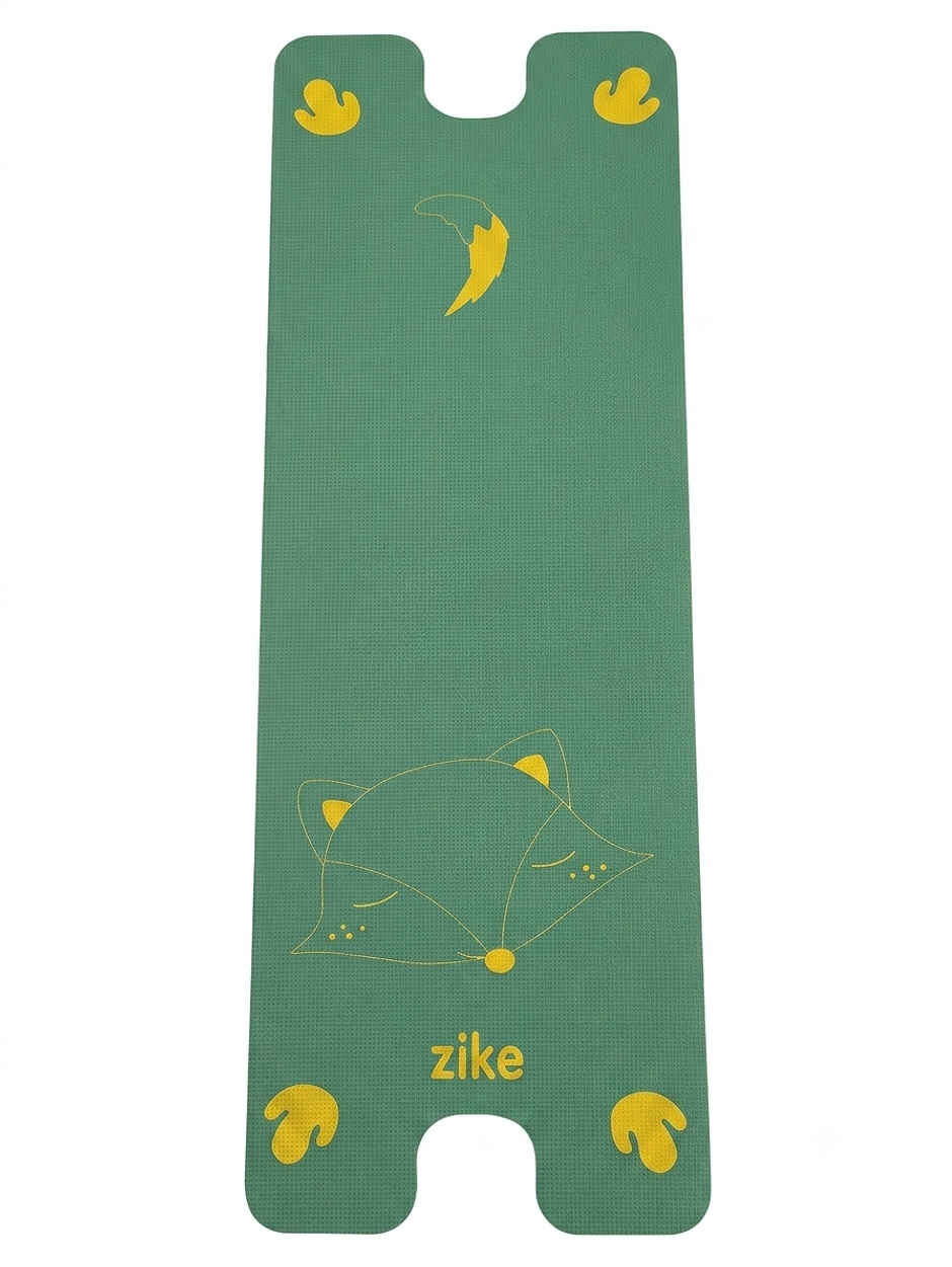 Zike Kids 4mm Yoga Mat Forest Friend, Olive Green, EVA, 5 x 2 ft