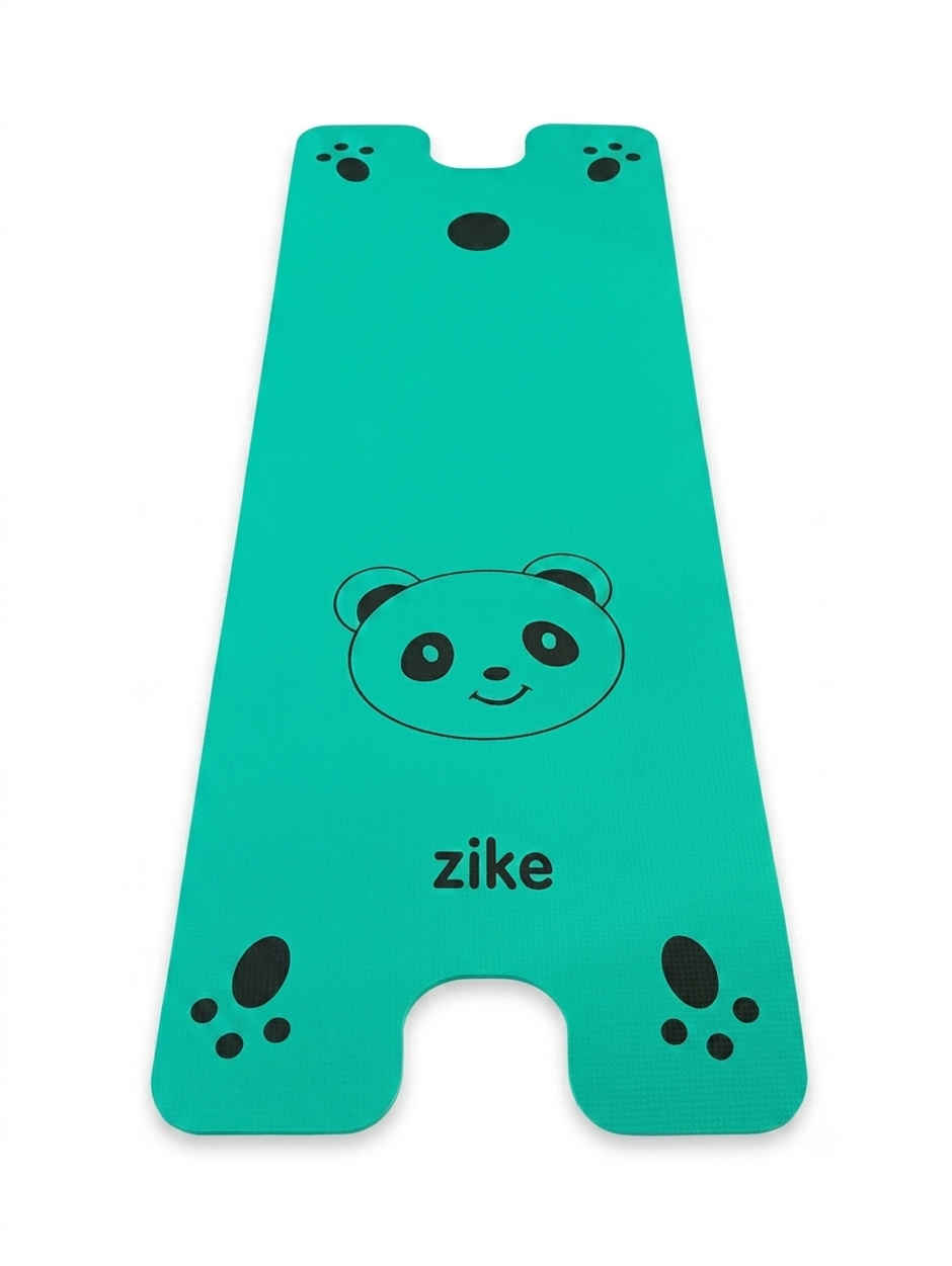 Zike Kids 4mm Yoga Mat Teddy n Paws, Aqua, EVA material, 5x2 ft