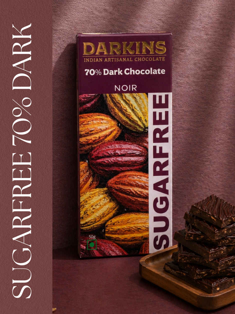 Darkins Sugar Free Dark Chocolate 70% Noir