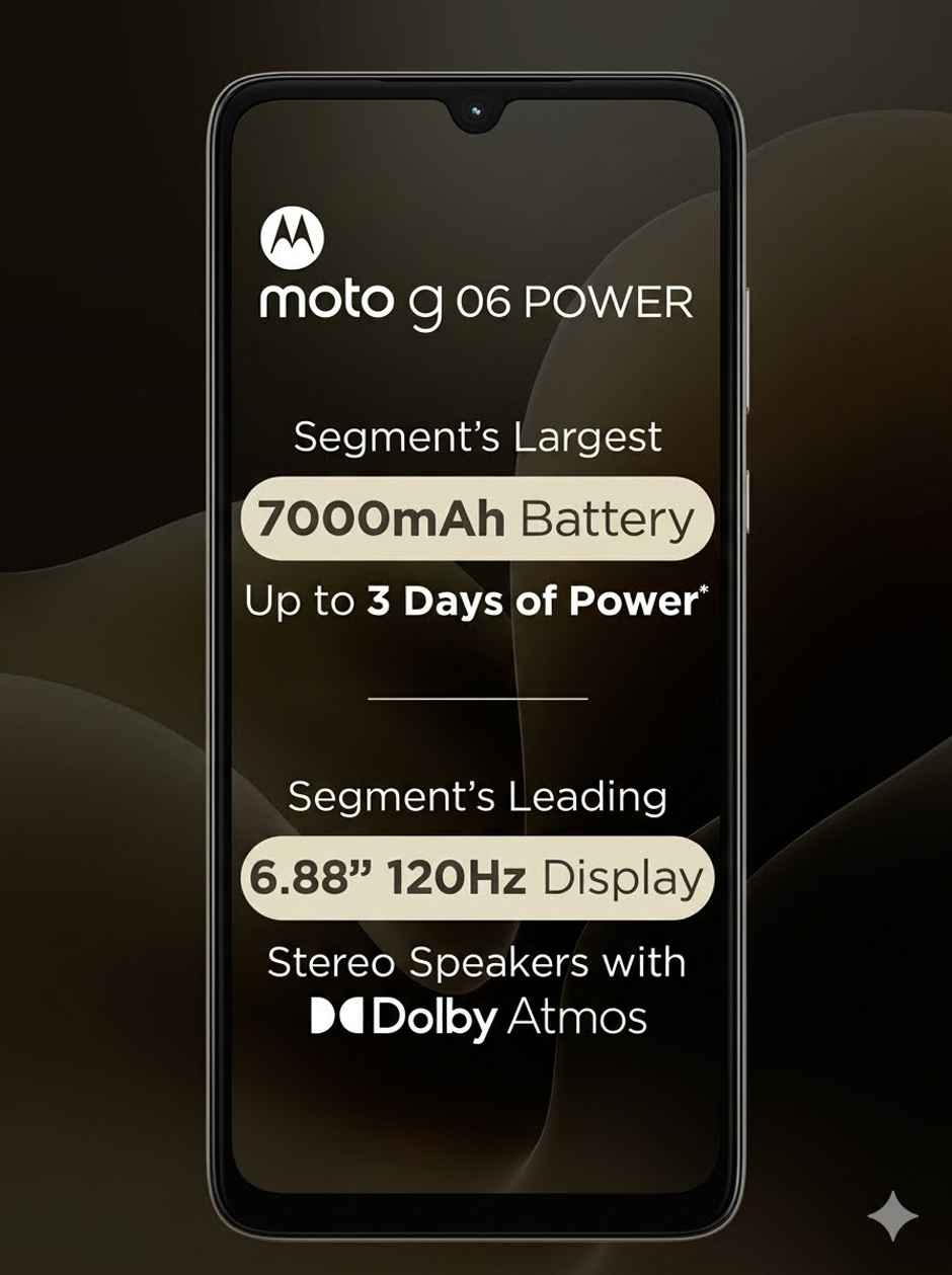 Motorola g06 Power 4GB RAM | 64GB Storage | Pantone Laurel Oak