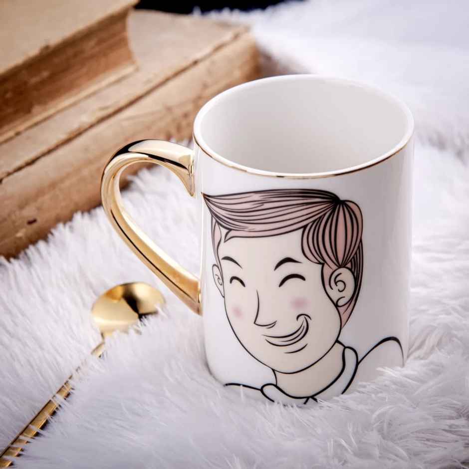 Couple Mug White Set | Gibox