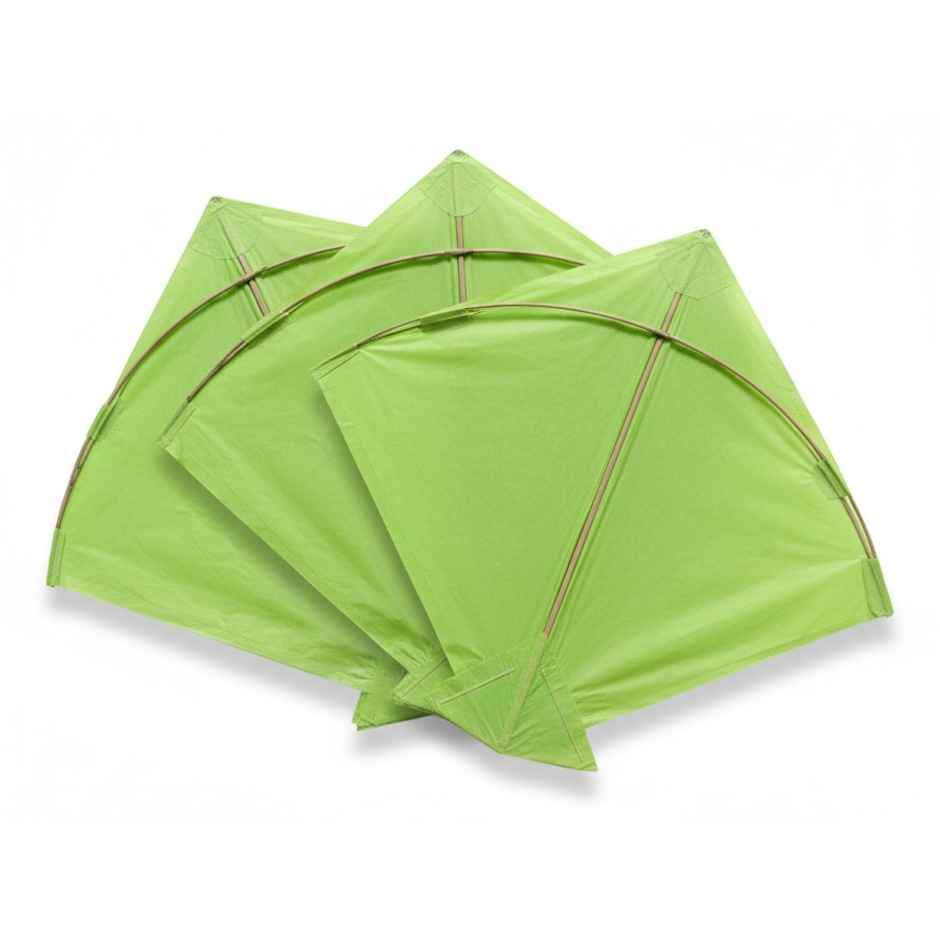 Paper Kite | Light Green | Pack of 3 | Patang | Samsidhi