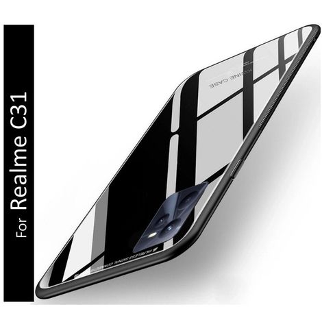 Kwine Case Realme C31 Back Cover - Glass Case