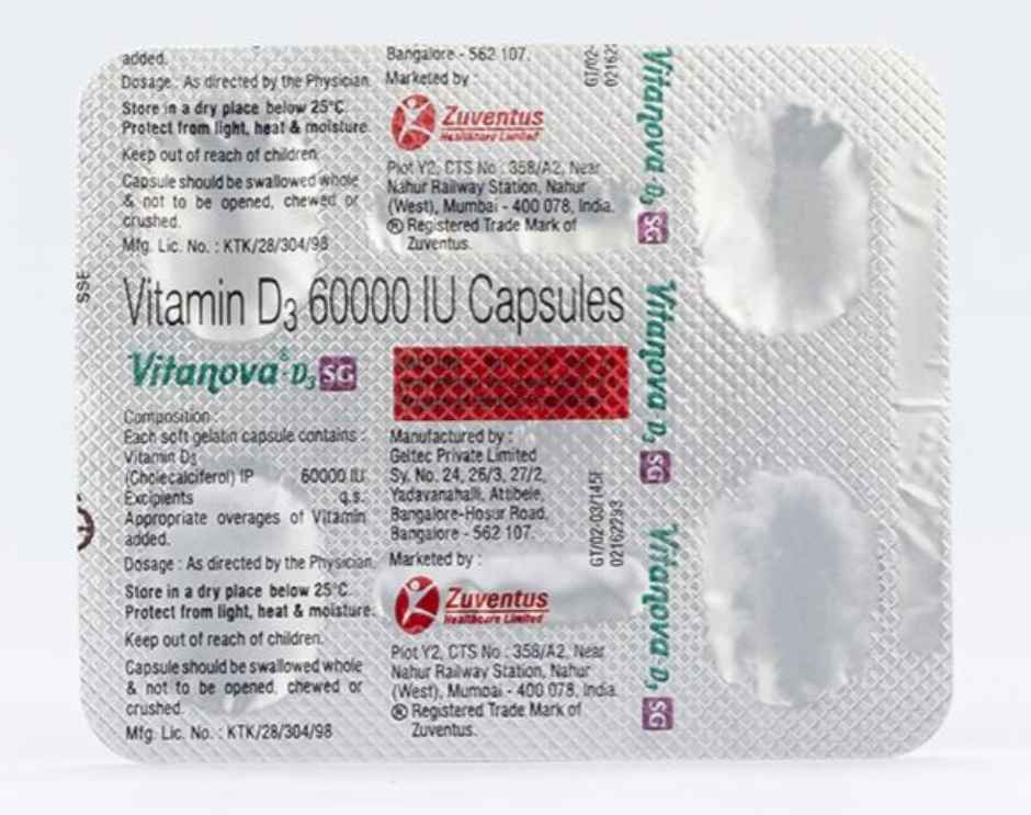 Vitanova-D3 SG Vitamin D3 Capsule