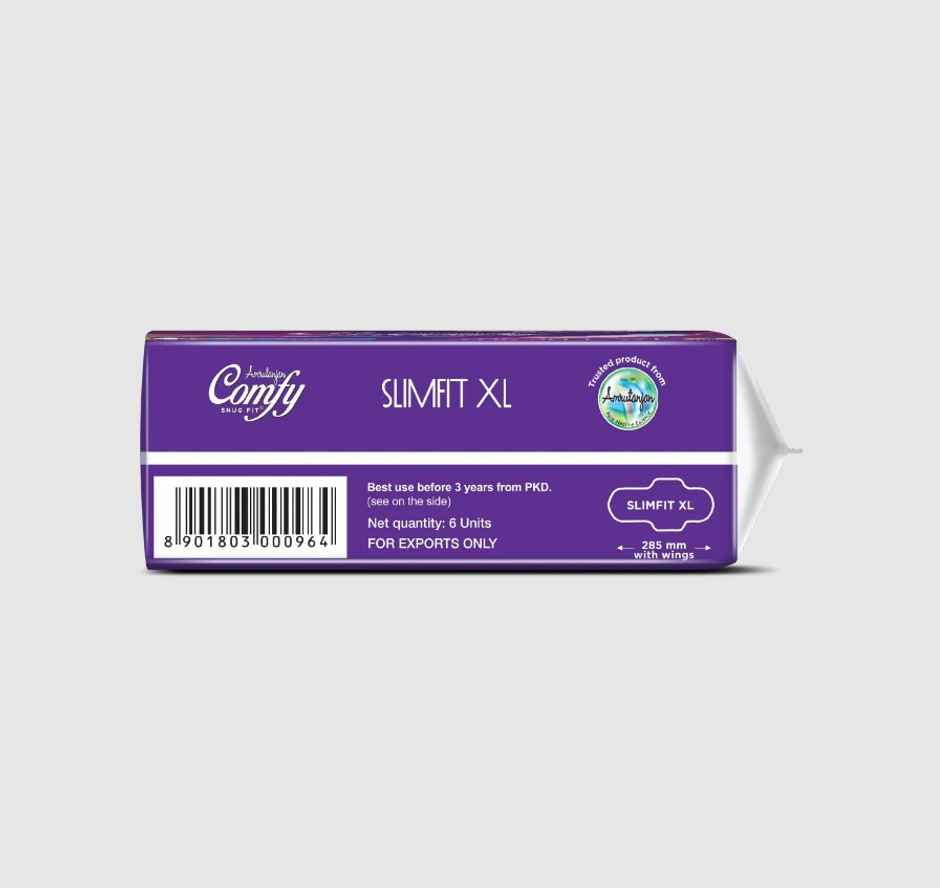 Comfy Snug Fit Sanitary Pads | XL | 6 pcs