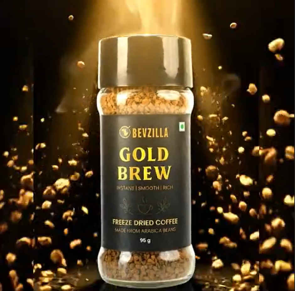 Bevzilla Gold Brew Freeze Dried Instant Smooth Rich Coffee Powder